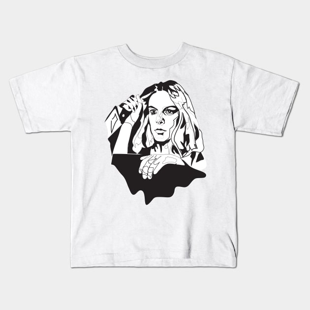 Laurie Strode Kids T-Shirt by LizzyM